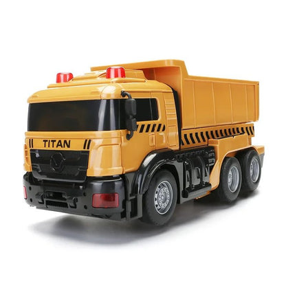 Transforming RC Engine Truck Robot Toy with Lights for Kids
