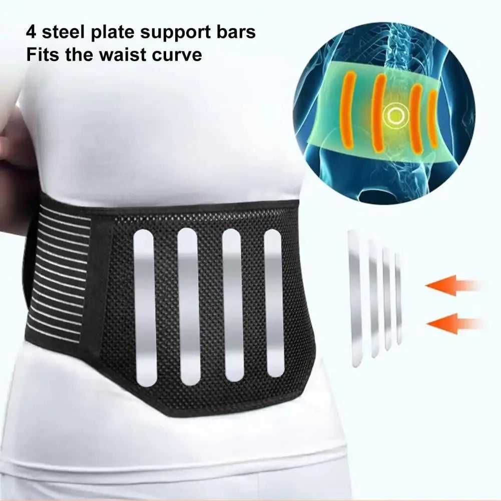 Self-Heating Belt Thermal Magnetic Therapy Lumbar Brace, Lower Back Waist Support Belts