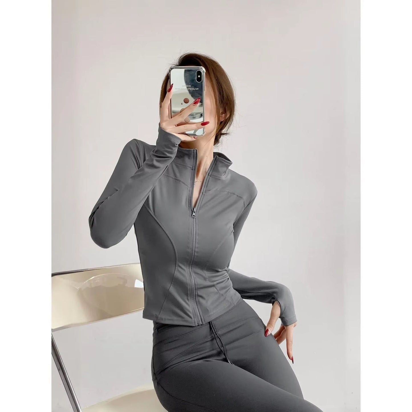 Women's Quick-Dry Yoga Jacket – Lightweight Zipper Sports Coat for Running, Training & Everyday Fitness (S–3XL)