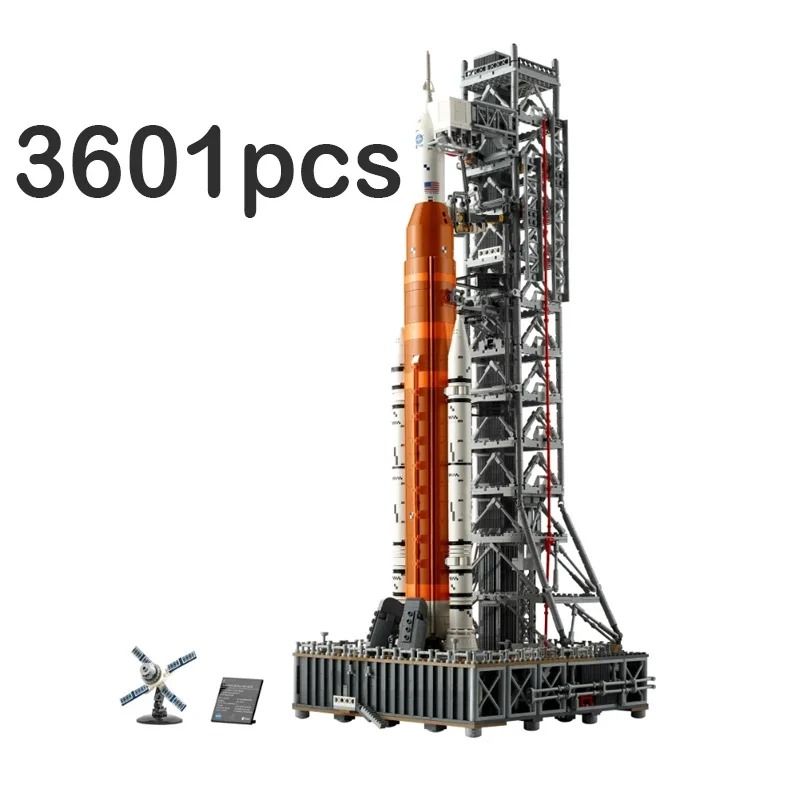 3601pcs Artemis Space Launch System Rocket Puzzle Model Building Kit