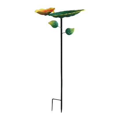 Garden Birdbath Sturdy Iron Standing Outdoor Vintage Bird Bath Bowl for Patio Yard