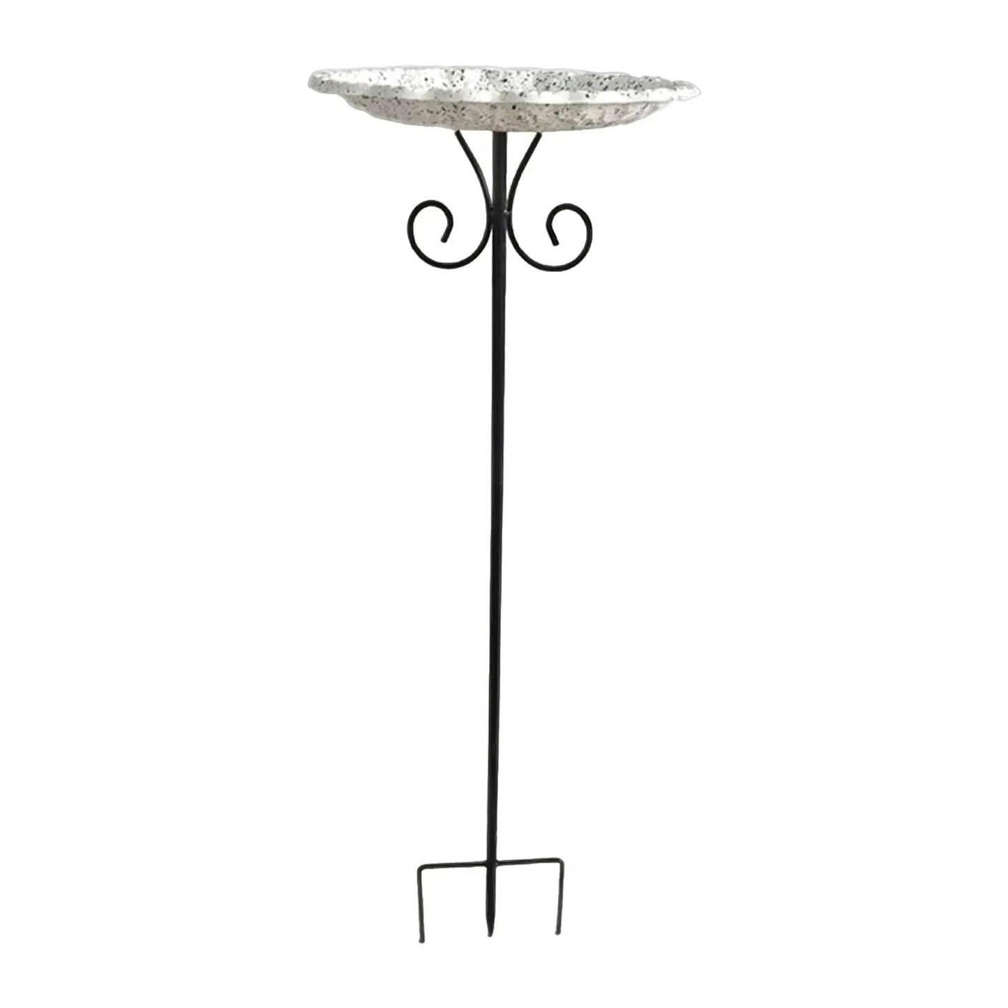 Garden Birdbath Sturdy Iron Standing Outdoor Vintage Bird Bath Bowl for Patio Yard