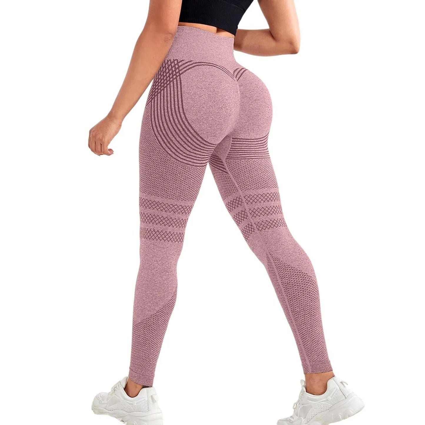 High Waist Compression Slimming Leggings for Women Seamless Push Up Yoga and Fitness Pants