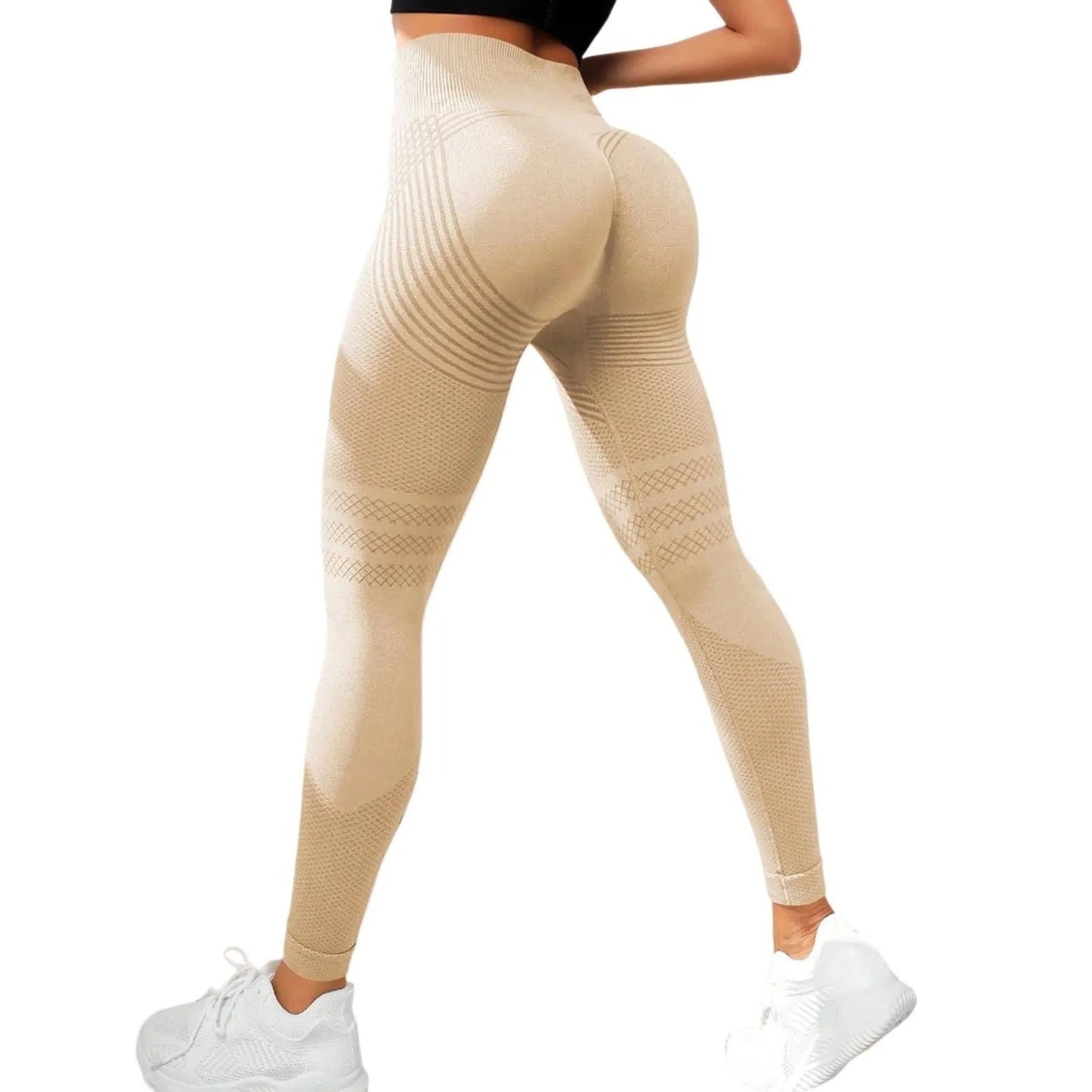 High Waist Compression Slimming Leggings for Women Seamless Push Up Yoga and Fitness Pants