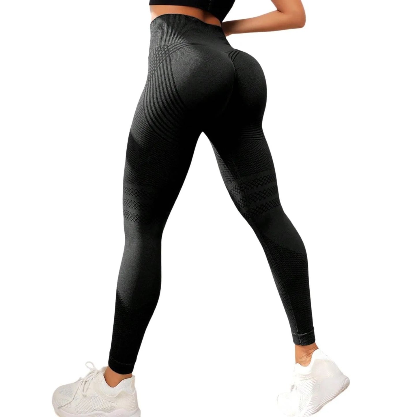 High Waist Compression Slimming Leggings for Women Seamless Push Up Yoga and Fitness Pants