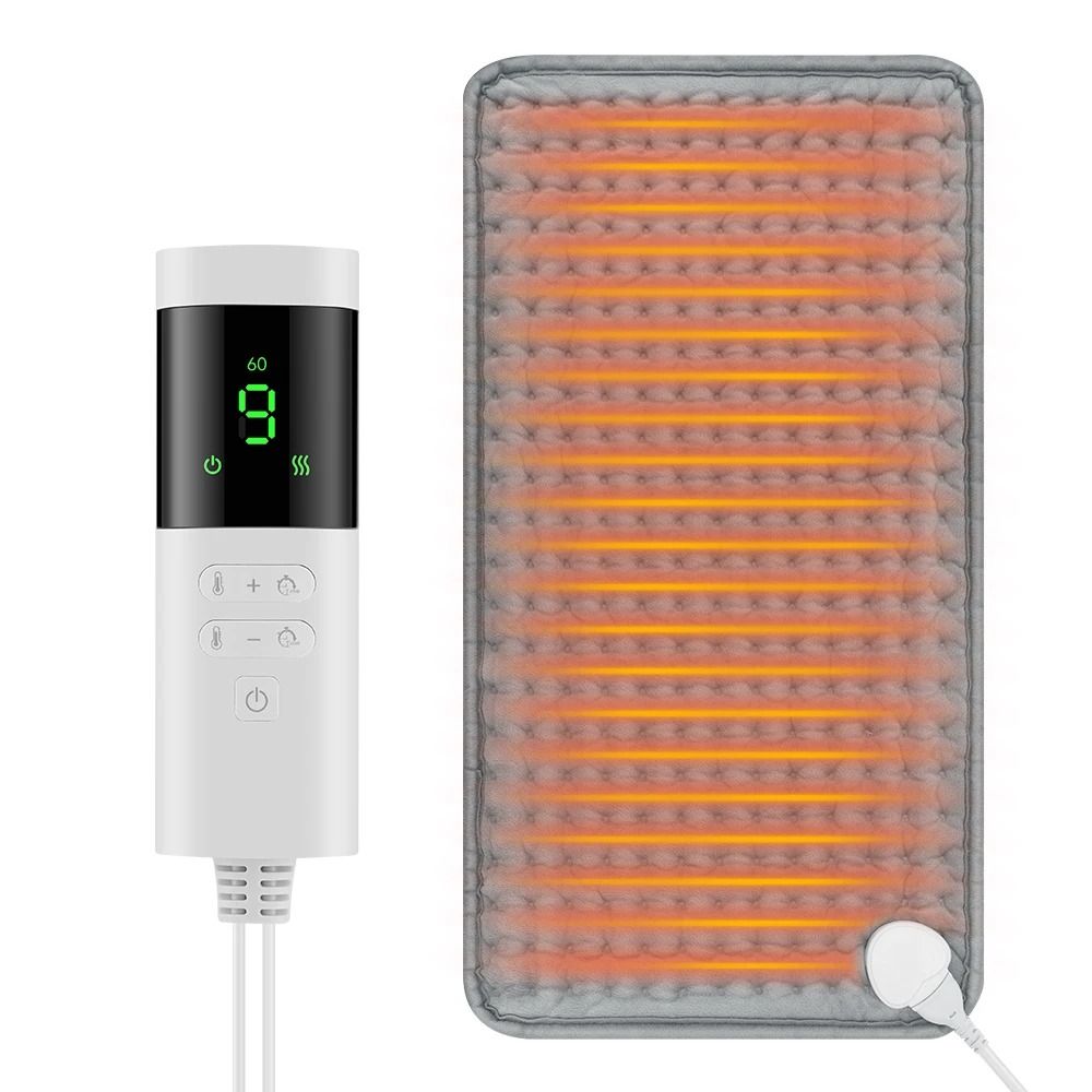 Electric Heating Pad Blanket with 9 Heat Levels and 4 Timer Modes