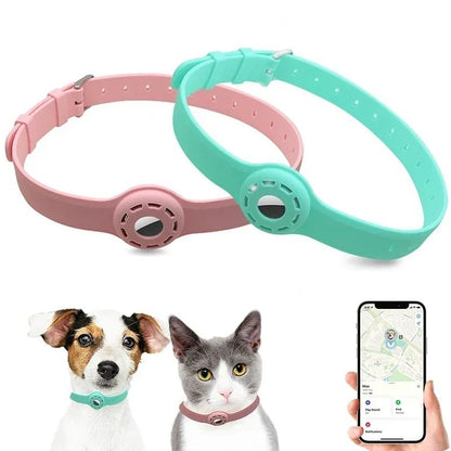 Silicone Anti Lost Pet Collar for Apple AirTag Protective Tracker
