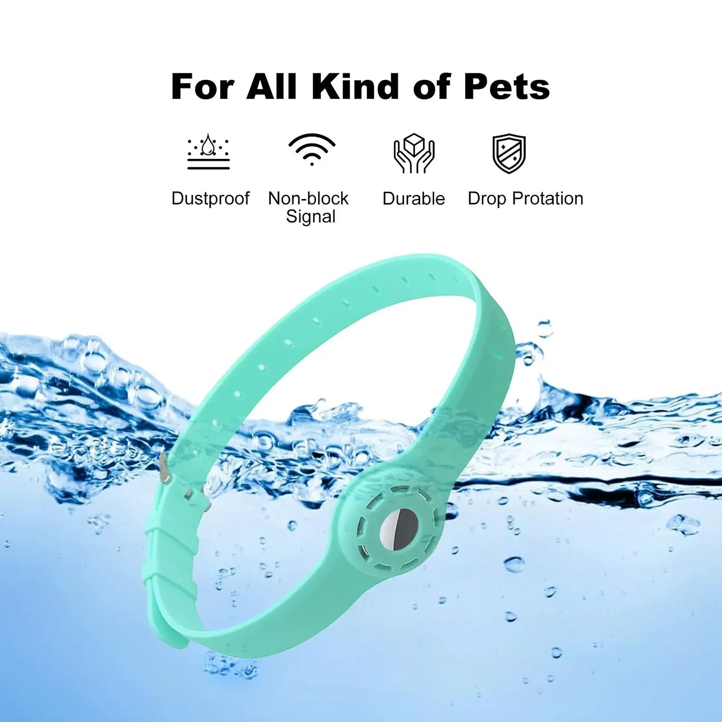 Silicone Anti Lost Pet Collar for Apple AirTag Protective Tracker