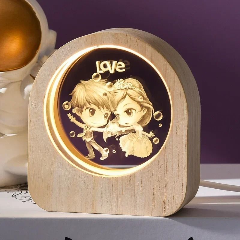 3D Crystal Glass Solar System Laser Engraved Astronomy Decoration Gift