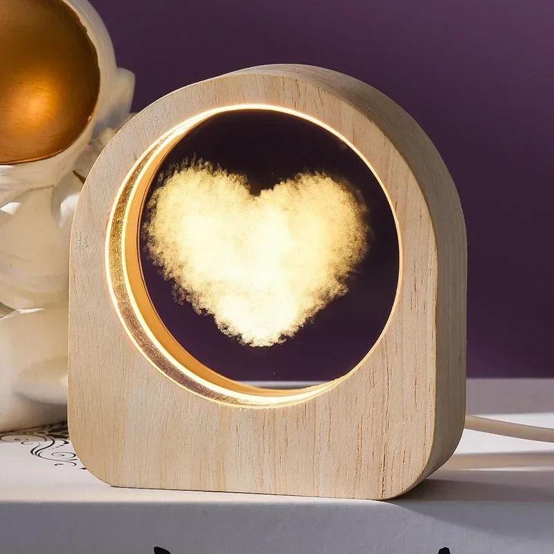 3D Crystal Glass Solar System Laser Engraved Astronomy Decoration Gift