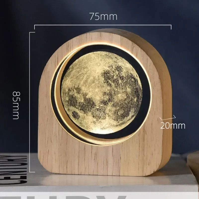 3D Crystal Glass Solar System Laser Engraved Astronomy Decoration Gift