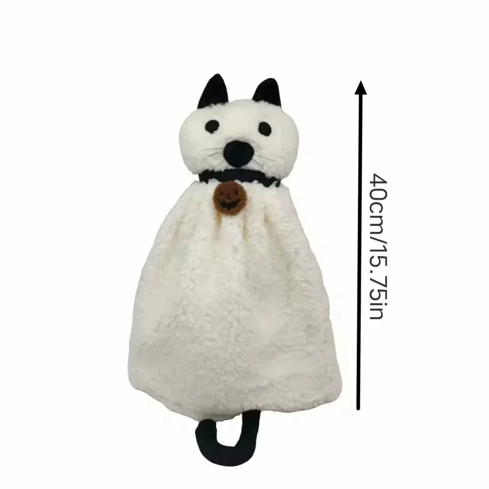 Gus the Ghost with Pumpkin Plush Toy Soft Stuffed Animal for Kids and Holiday Home Decor