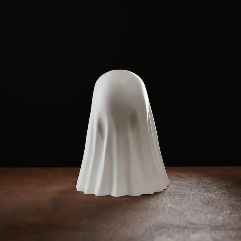 Luminous Ghost Figurine Middle Finger Halloween Decoration Car and Home Ornament