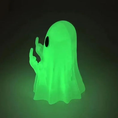 Luminous Ghost Figurine Middle Finger Halloween Decoration Car and Home Ornament