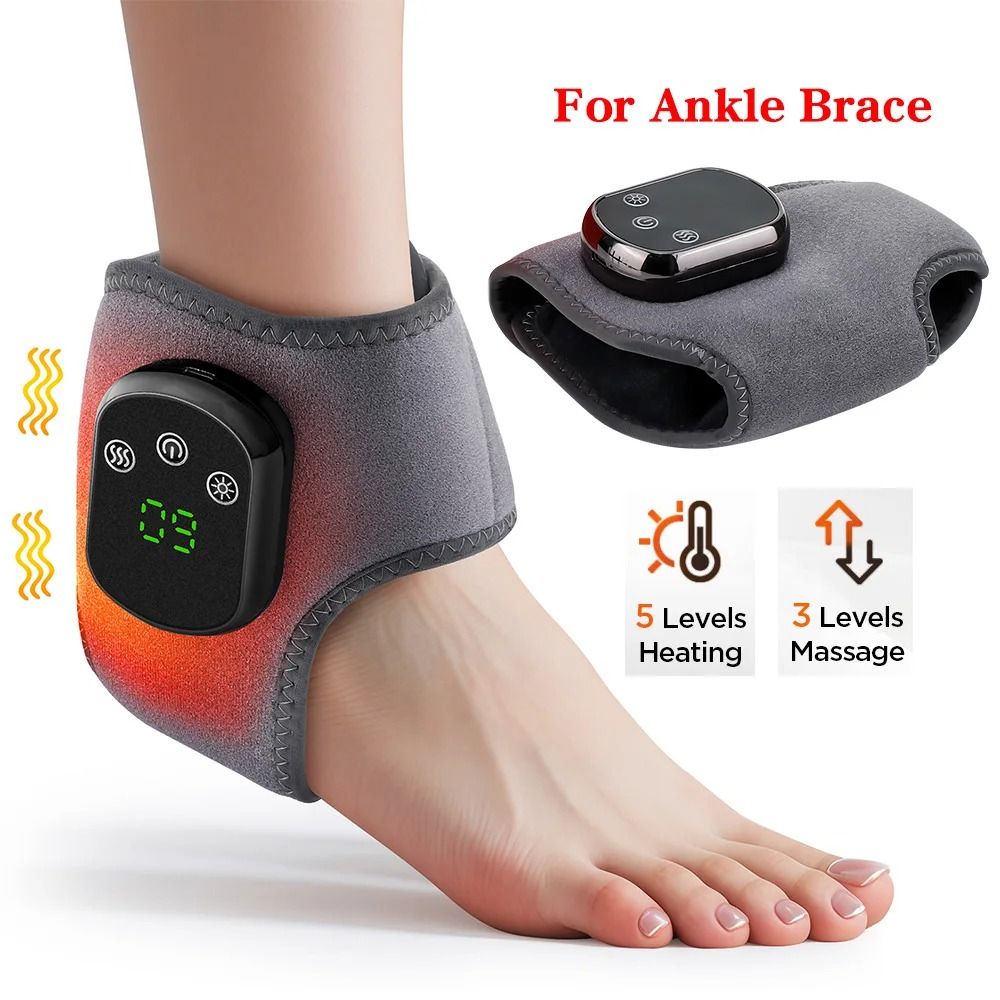 Electric Heating Wrist and Ankle Brace with Vibration Massage and Hot Compress