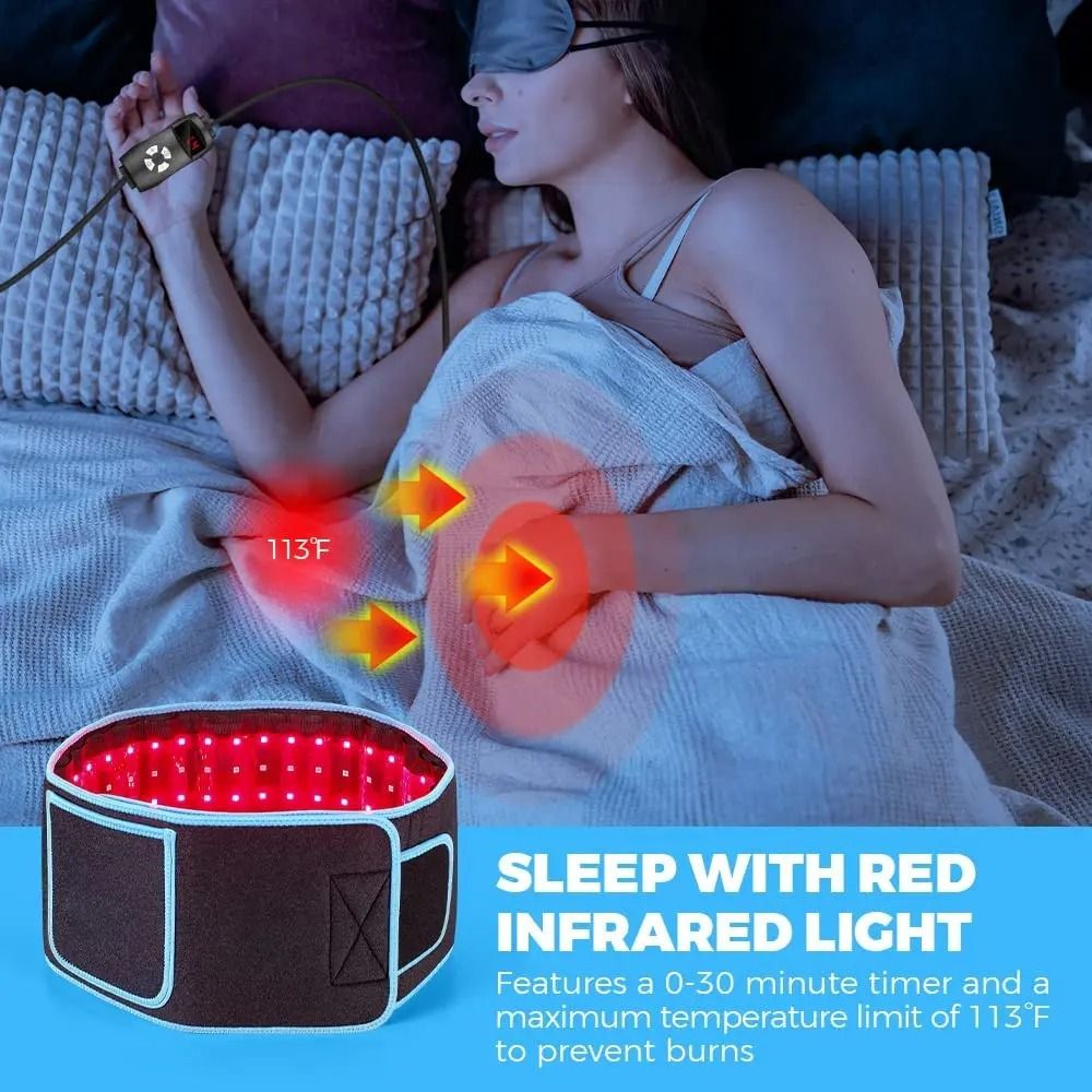 Red and Infrared Light Therapy Belt 850nm 660nm Slimming Face Waist Shrink Wrap