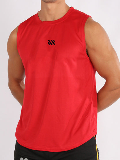 Summer Gym Vest Men Bodybuilding Sleeveless Sports Tank Top quick-drying mesh Fitness Running Tank Top Men Clothes