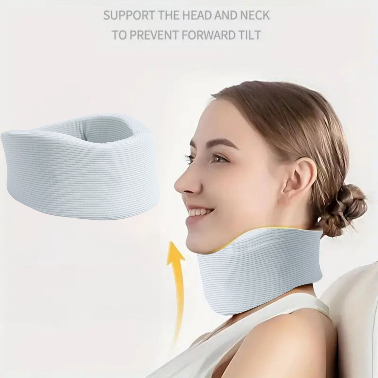 Adjustable Neck Support, Neck Brace Breathable Neck Support, Cervical Sponge Neck Protector for Sleep