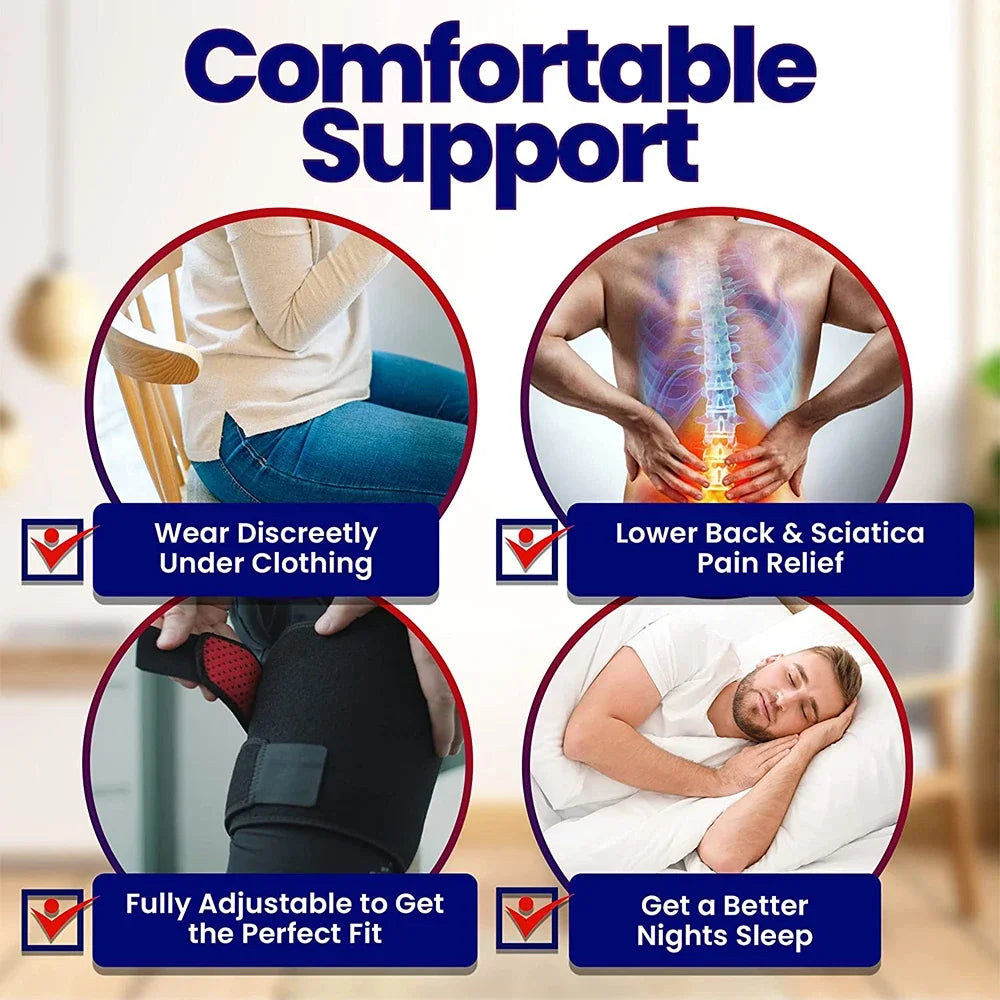Hamstring & Groin Compression Support, Hip Brace Thigh Sleeve for Hip Pain Relief, Sciatica and Quad Strain