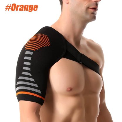 Support and Compression Sleeve AC Joint Brace, Arm Immobilizer Wrap with Stability Strap, Professional Shoulder Brace