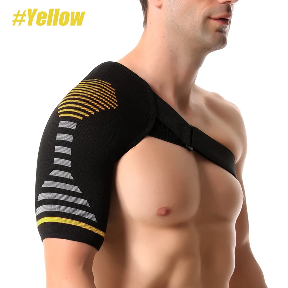 Support and Compression Sleeve AC Joint Brace, Arm Immobilizer Wrap with Stability Strap, Professional Shoulder Brace