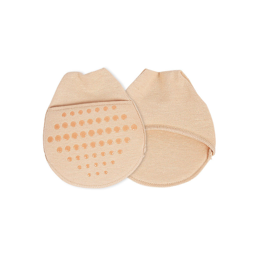 Breathable Toe Topper Liner Socks Pair, Invisible Toe Cover with Padding, Non-Skid Bottom High Heels Cushions