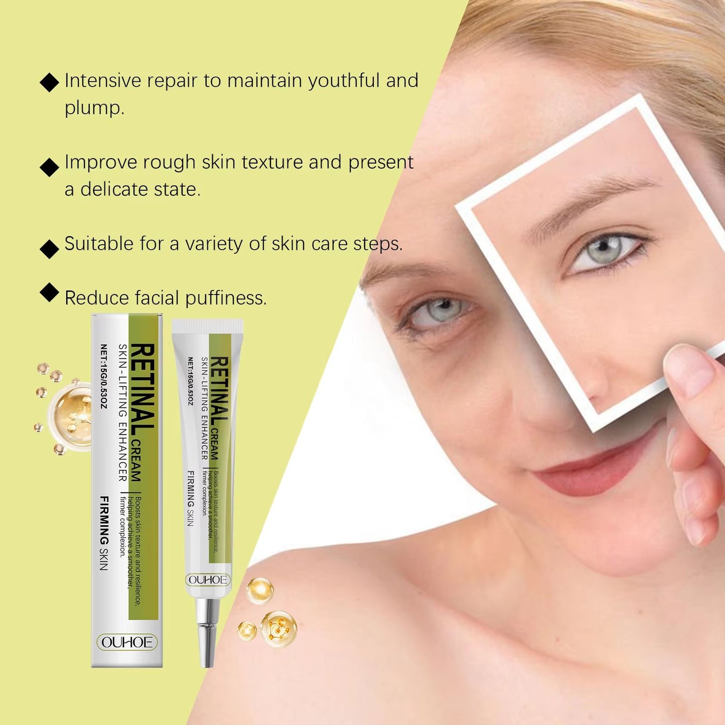 Advanced Retinol Cream – Hydrating Anti-Aging Face Moisturizer for Wrinkles, Fine Lines & Firmness