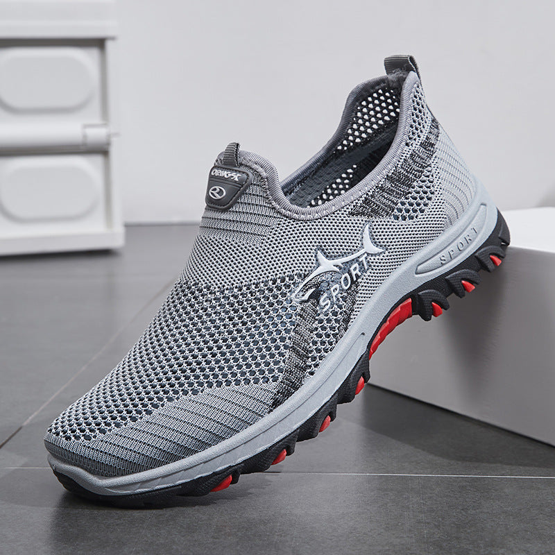 Lightweight Sneakers Men, Summer Mesh Men Shoes, Breathable Casual Walking Shoes, Mens Hiking Shoes