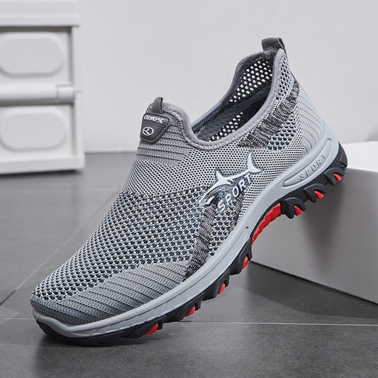 Lightweight Sneakers Men, Summer Mesh Men Shoes, Breathable Casual Walking Shoes, Mens Hiking Shoes