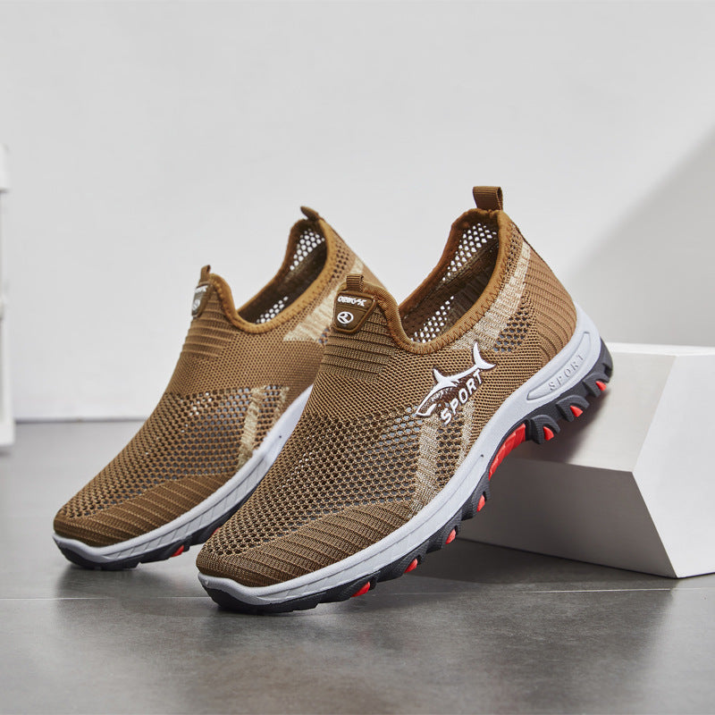 Lightweight Sneakers Men, Summer Mesh Men Shoes, Breathable Casual Walking Shoes, Mens Hiking Shoes
