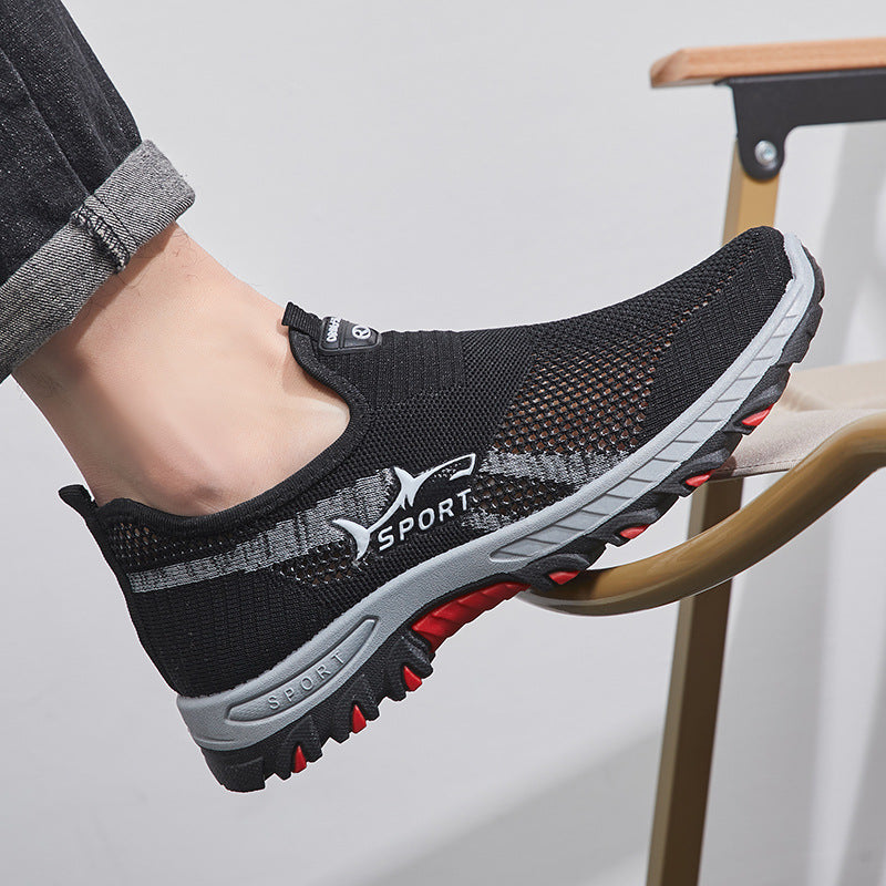 Lightweight Sneakers Men, Summer Mesh Men Shoes, Breathable Casual Walking Shoes, Mens Hiking Shoes
