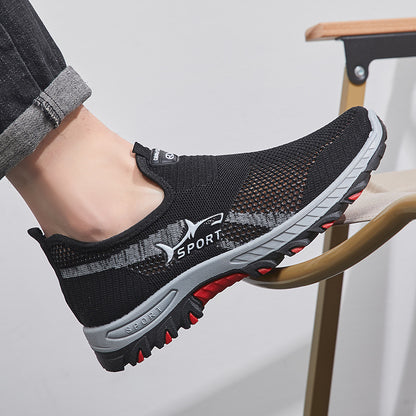 Lightweight Sneakers Men, Summer Mesh Men Shoes, Breathable Casual Walking Shoes, Mens Hiking Shoes
