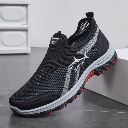Lightweight Sneakers Men, Summer Mesh Men Shoes, Breathable Casual Walking Shoes, Mens Hiking Shoes