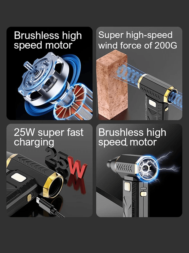 Xiaomi 2 in 1 Air Blower and Vacuum Powerful Dust Cleaner with Brushless Motor