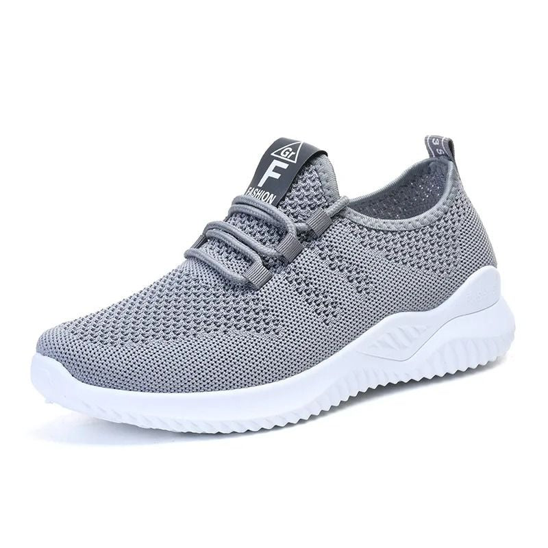 Summer Casual Flats Shoes For Women Breathable Mesh Lightweight Sneakers