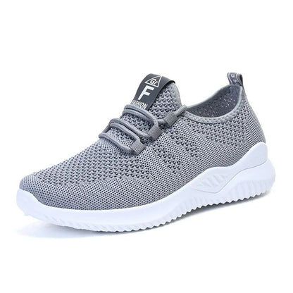 Summer Casual Flats Shoes For Women Breathable Mesh Lightweight Sneakers