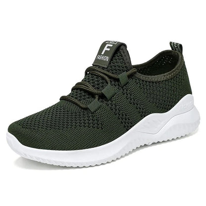 Summer Casual Flats Shoes For Women Breathable Mesh Lightweight Sneakers