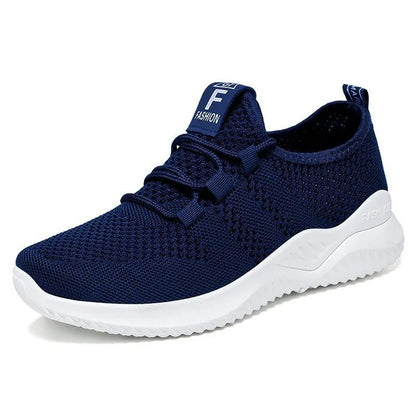 Summer Casual Flats Shoes For Women Breathable Mesh Lightweight Sneakers