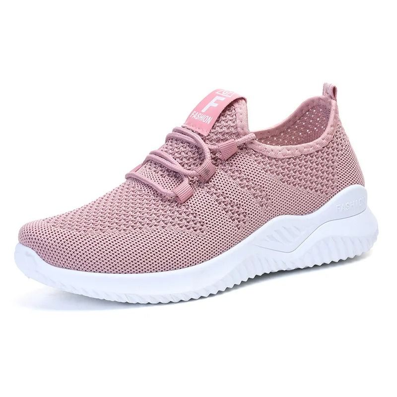 Summer Casual Flats Shoes For Women Breathable Mesh Lightweight Sneakers