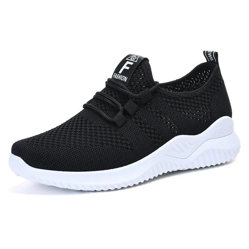 Summer Casual Flats Shoes For Women Breathable Mesh Lightweight Sneakers