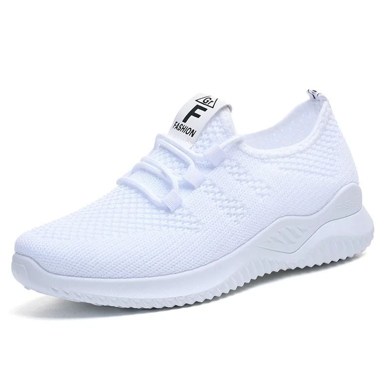 Summer Casual Flats Shoes For Women Breathable Mesh Lightweight Sneakers