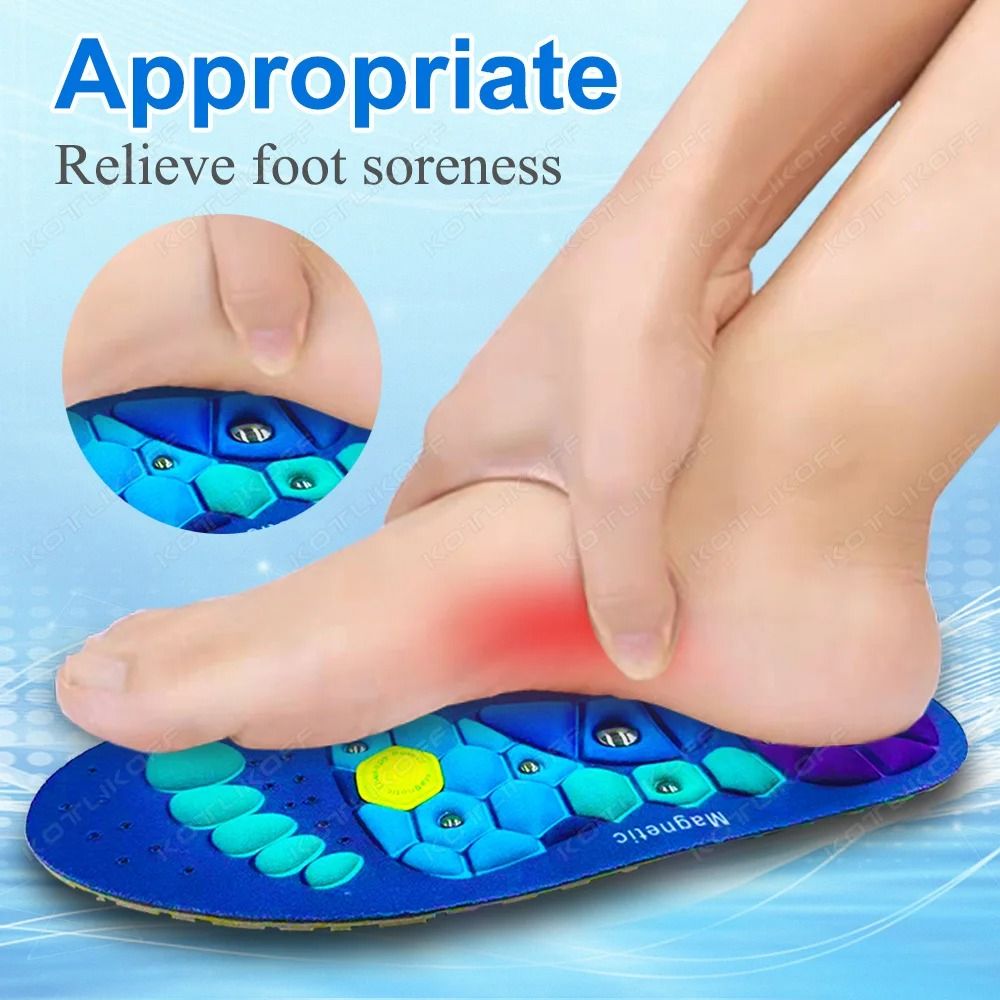 Magnetic Therapy Sports Insoles with Acupressure Massage for Weight Loss and Fatigue Relief