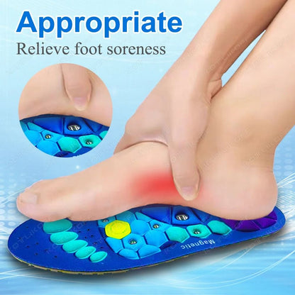 Magnetic Therapy Sports Insoles with Acupressure Massage for Weight Loss and Fatigue Relief