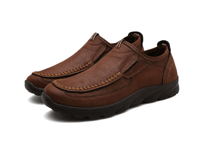 Mens Casual Loafers Breathable Handmade Retro Sneakers