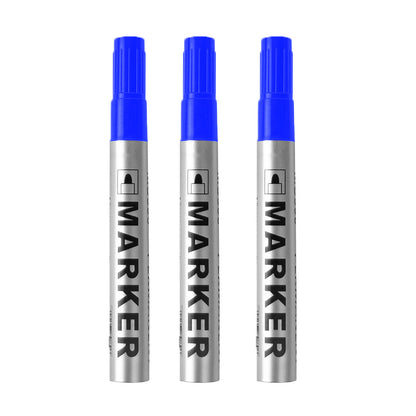 Permanent Art Marker Pen, Fine Point Waterproof Ink, ThinCrude Color Marker Pens, Black Blue Red Ink, 2mm Fine Marker
