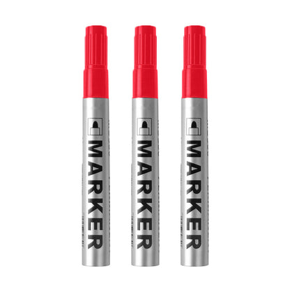 Permanent Art Marker Pen, Fine Point Waterproof Ink, ThinCrude Color Marker Pens, Black Blue Red Ink, 2mm Fine Marker