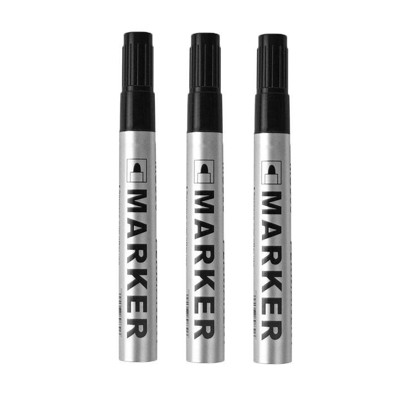 Permanent Art Marker Pen, Fine Point Waterproof Ink, ThinCrude Color Marker Pens, Black Blue Red Ink, 2mm Fine Marker