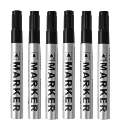 Permanent Art Marker Pen, Fine Point Waterproof Ink, ThinCrude Color Marker Pens, Black Blue Red Ink, 2mm Fine Marker