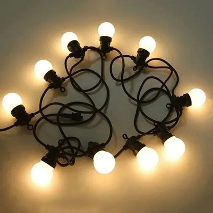 Outdoor Waterproof LED String Lights with G50 Bulbs for Camping Party and Wedding Decoration