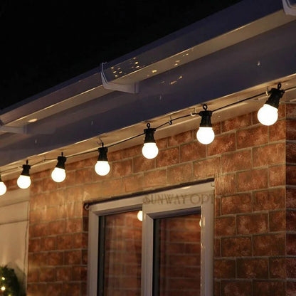 Outdoor Waterproof LED String Lights with G50 Bulbs for Camping Party and Wedding Decoration